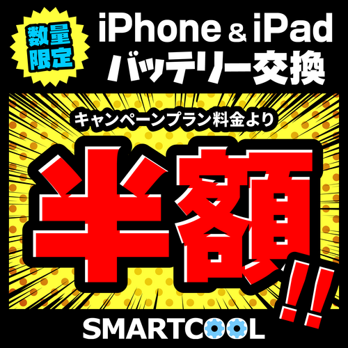 バッテリー交換半額セール！！！（キャンペーンプラン）