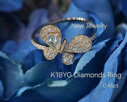 ❣ＮＥＷ❣　K18　Butterfly　Ring💍