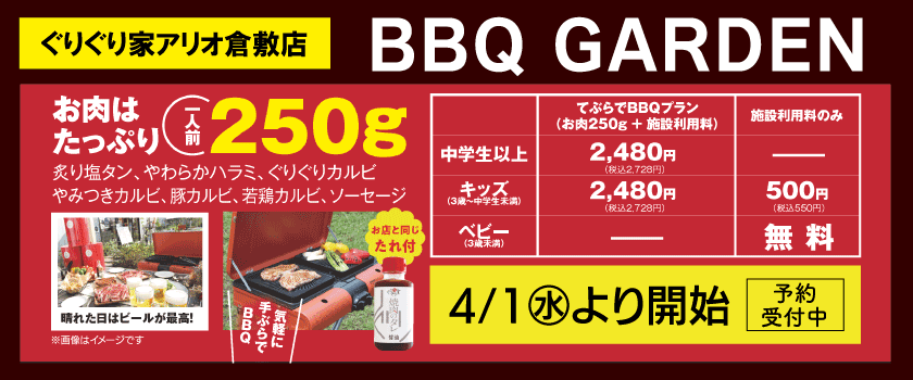 ぐりぐり家BBQのバナー